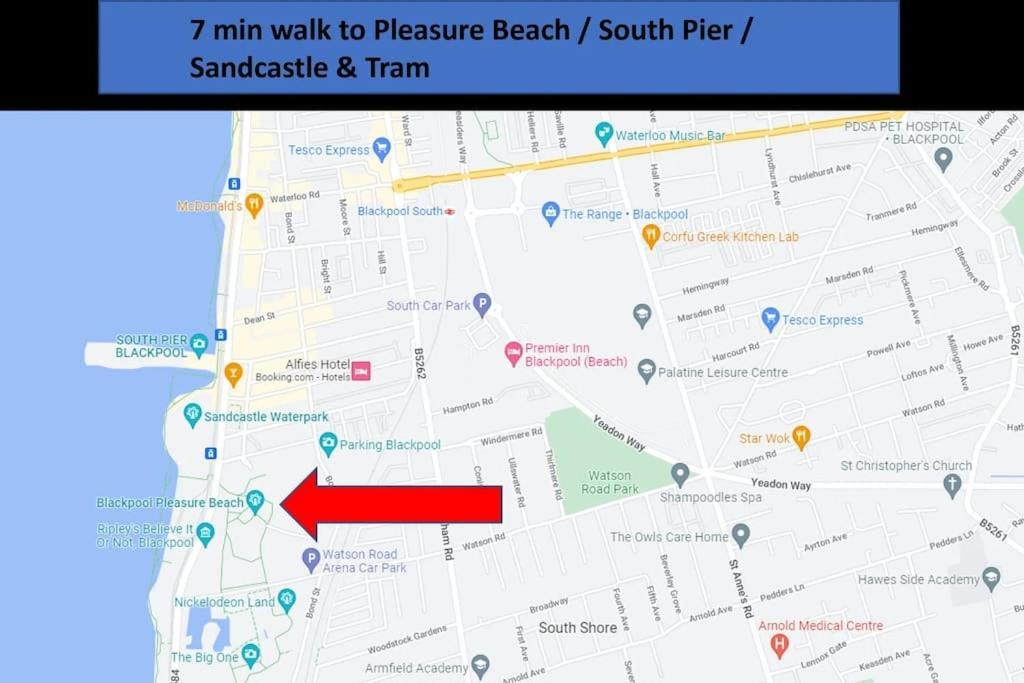 Hidden Gem W/ Parking Short Walk To Pleasure Beach Blackpool Zewnętrze zdjęcie